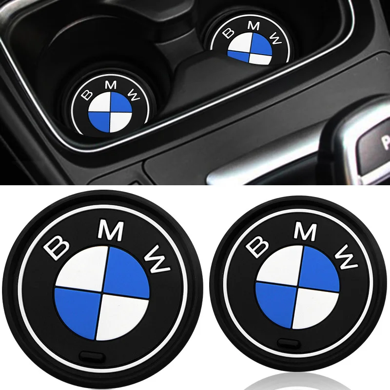 Car Non-slip Coaster Mat Water Cup Pad For BMW M5 M4 M3 F20 F40 F22 F30 E90 F32 F10 F06 F07 F46 E60 Z4 G20 F15 F16 G30 X1 X3 X5