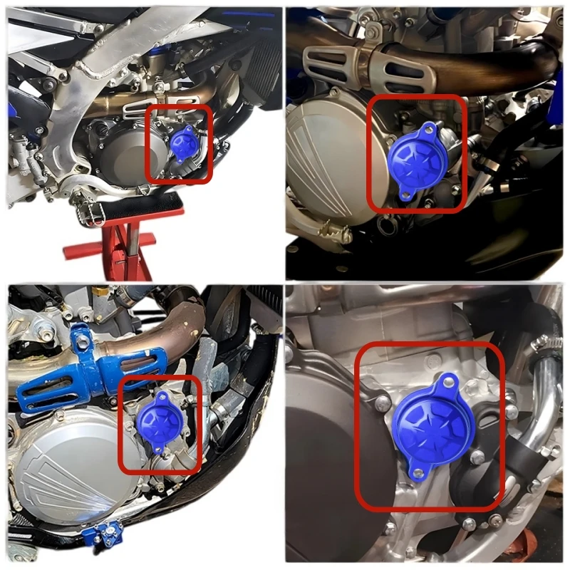 Motorcycle oil filter cover filter element cover for Yamaha YZ250 250F 450 YZ250F 450FX WR250F WR450F for off-road motorcycle