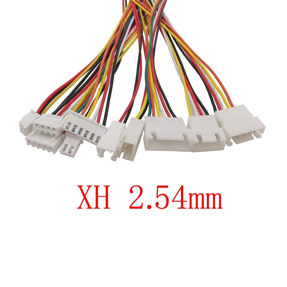 JST XH 2.54mm Pitch 2P 3P 4P 5P 6 Pin Male Plug Female Socket Jack Wire Battery Charging Connector XH 2.54 20CM 26AWG Cable