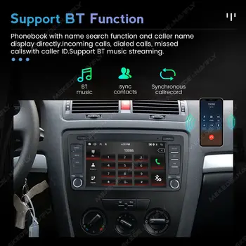 MEKEDE 8palcový bezdrátový CarPlay Android Auto pro Škoda Octavia 2 A5 2004-2013 autorádio CarPlay GPS navigace WIFI RDS stereo 10 nejlepší prodej multimédia Škoda Octavia MK2 - №10