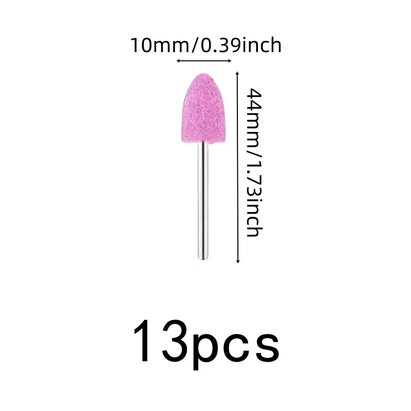 13Pcs 10mm High-Hardness Grinding Heads, for Stainless Steel Polishing, Deburring - view 2