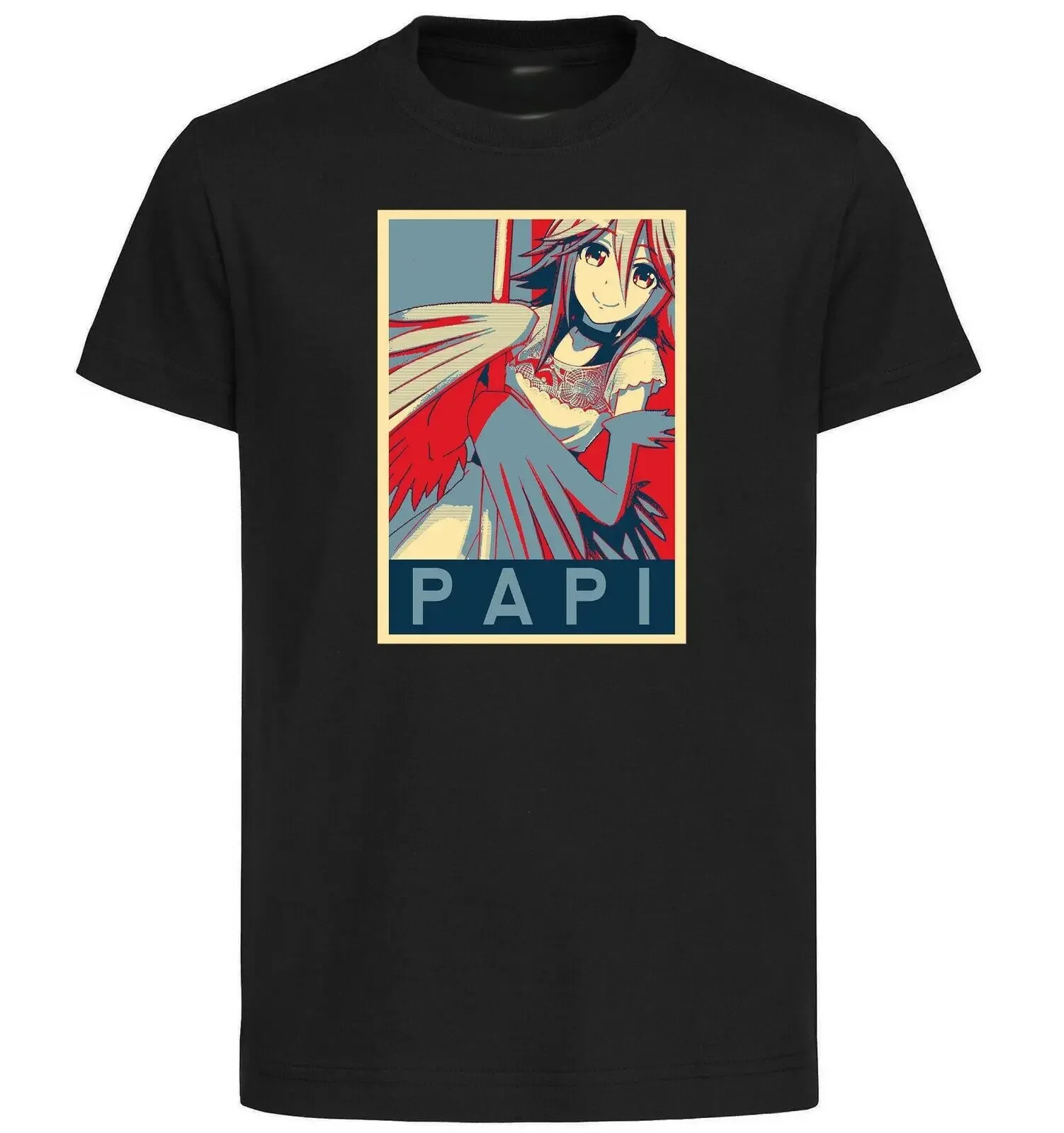 Black T-Shirt - Propaganda Monster Musume - Papi Variant 02-