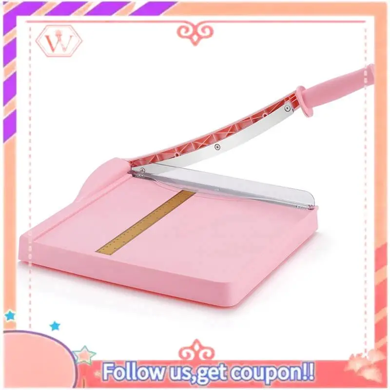

AT84-Paper Cutter, Paper Cutter With Guard, 12Inch Cutting Length Cutter For Card Stock, Cardboard, Vinyl (Pink)