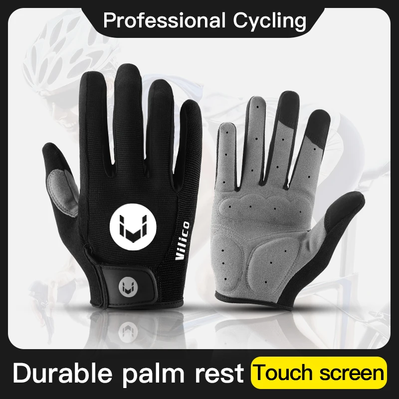 VILICO Summer Half Finger Bike Gloves Breathable Sports Cycling Gloves Anti-slip Shock Absorption Palm Pads Bicycle Gloves