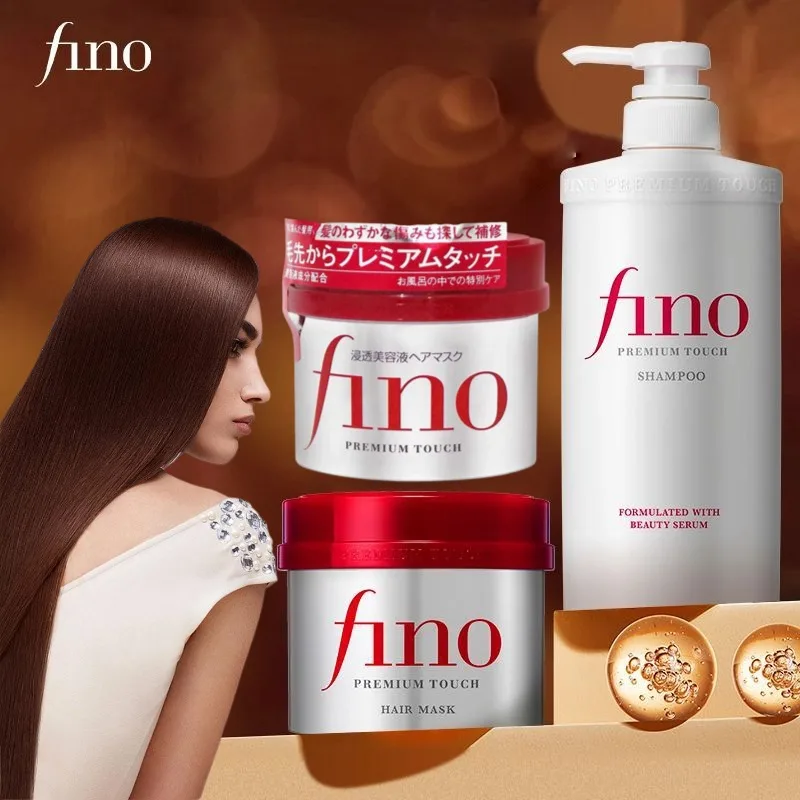 Japanese Original Fino Improve Dry Damaged Hair Mask,Anti-Frizz Oil Control Shampoo Conditioner Set,for Nourishing Improve Hair