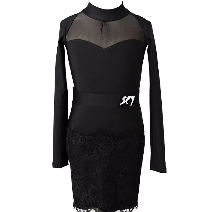 

Women's Children's Latin Dance Costume - New Long-Sleeved Style - Spring/Summer 2026 - Professional Performance Set