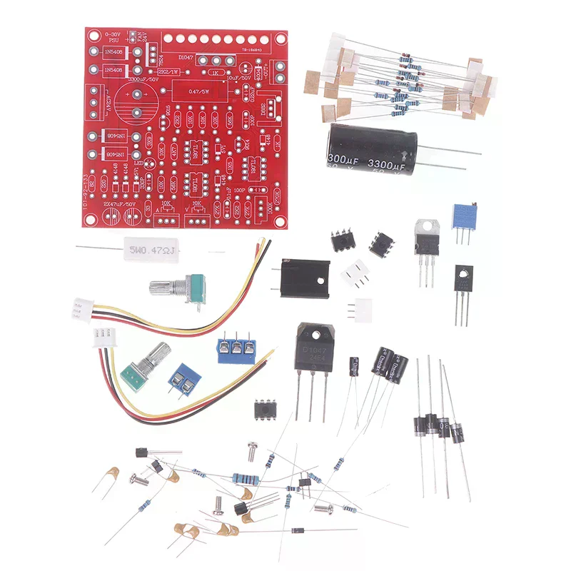 0-30V 2mA-3A DC Regulated Power Supply DIY Kit Continuously Adjustable Current Limiting Protection Voltage Regulator Set
