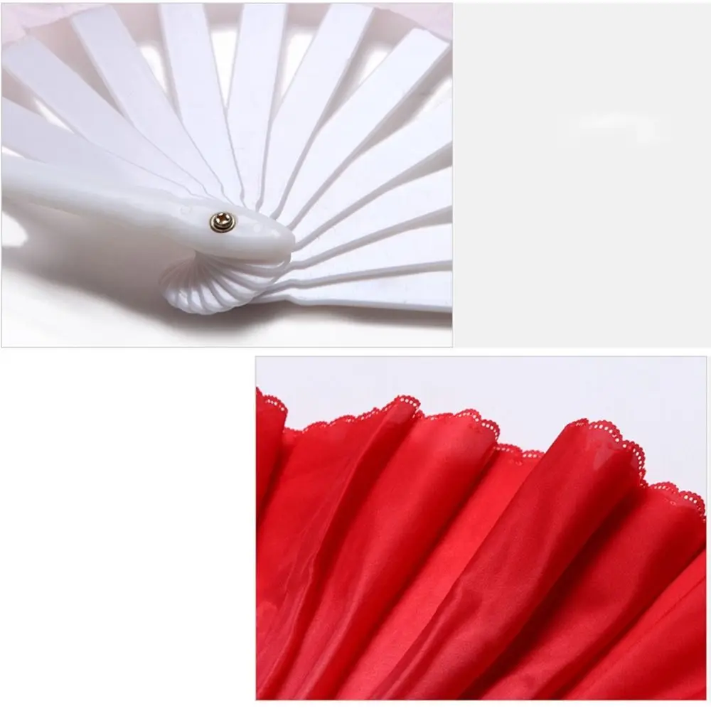 Belly Dancing Fan Silk Belly Dancing Fan Red Pink Silk Fans Blue Green Rayon Silk Fans for Song Fan Performance Fan