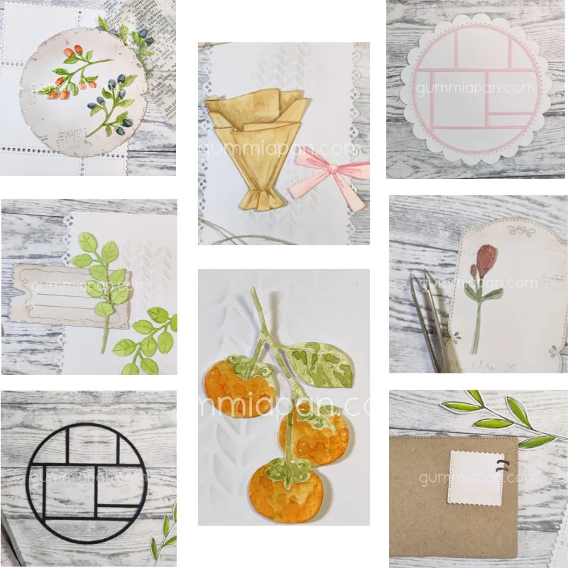 Troqueles de corte de metal con motivos de tulipán, hojas de hosta y borde de hierba, plantilla de decoración para álbumes de recortes y diarios, plantilla de grabado en relieve y tarjeta de felicitación DIY 2026