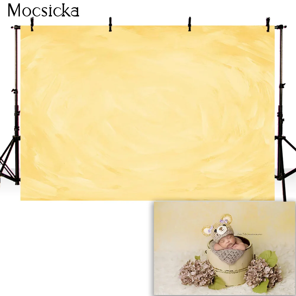 Mocsicka ทารกแรกเกิดการถ่ายภาพพื้นหลังสีทึบเด็กภาพฉากหลังวันเกิดตกแต่ง Studio Photo Props