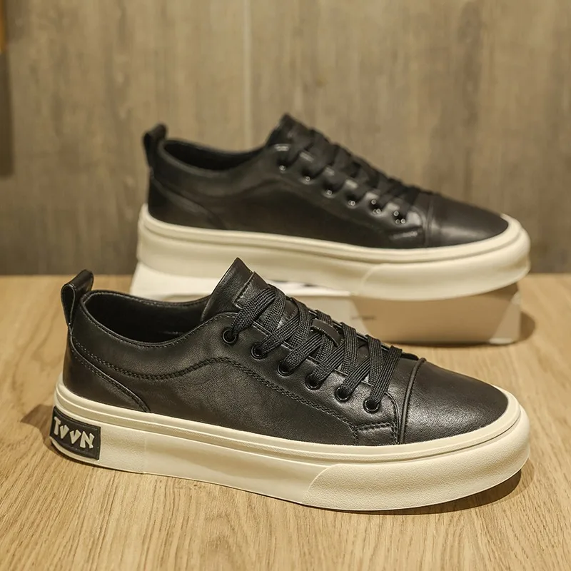 

Элитные мужские повседневные туфли из натуральной кожи, простые белые спортивные туфли, мужские оксфорды на каждый день, с подошвой ручной работы, противоскользящие