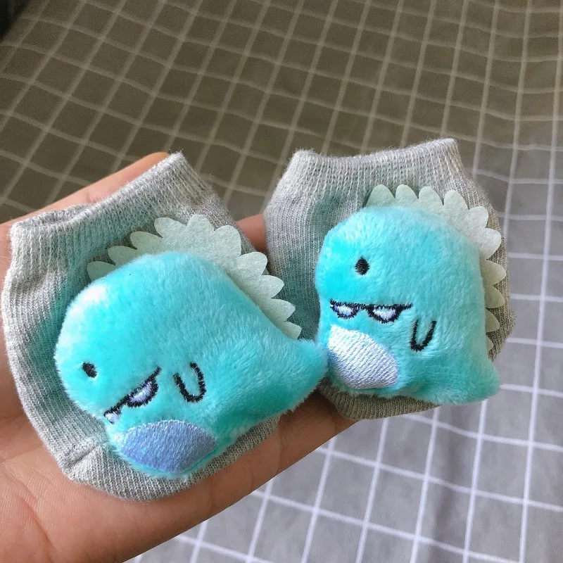 0-2Yrs Doll-decorated Ankle Socks for Baby Boys Girls Cartoon Animal Plush Bunny Anti-slip Floor Socks Cute Newborn Baby Gifts
