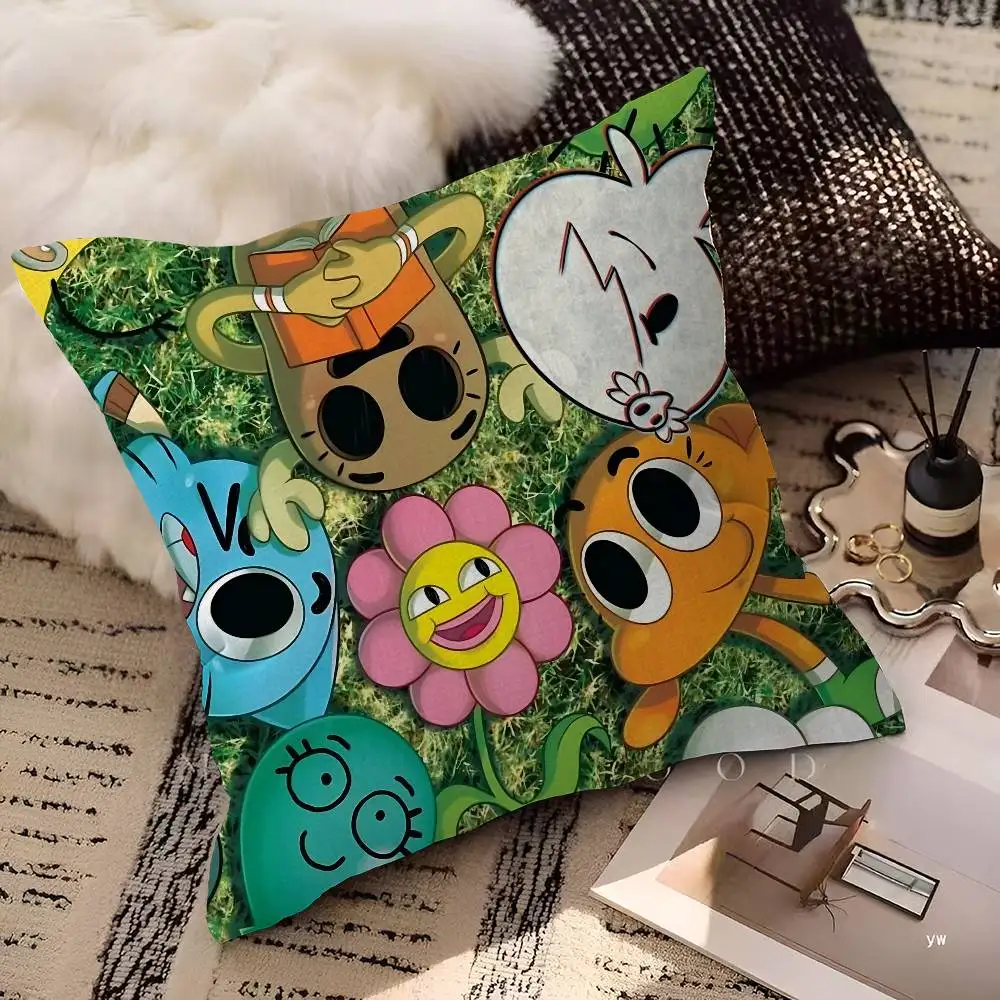 Cute Amazing W-World of G-Gumball Pillow Gift Home Office Decoration Bedroom Sofa Car Cushion Cover case 45x45