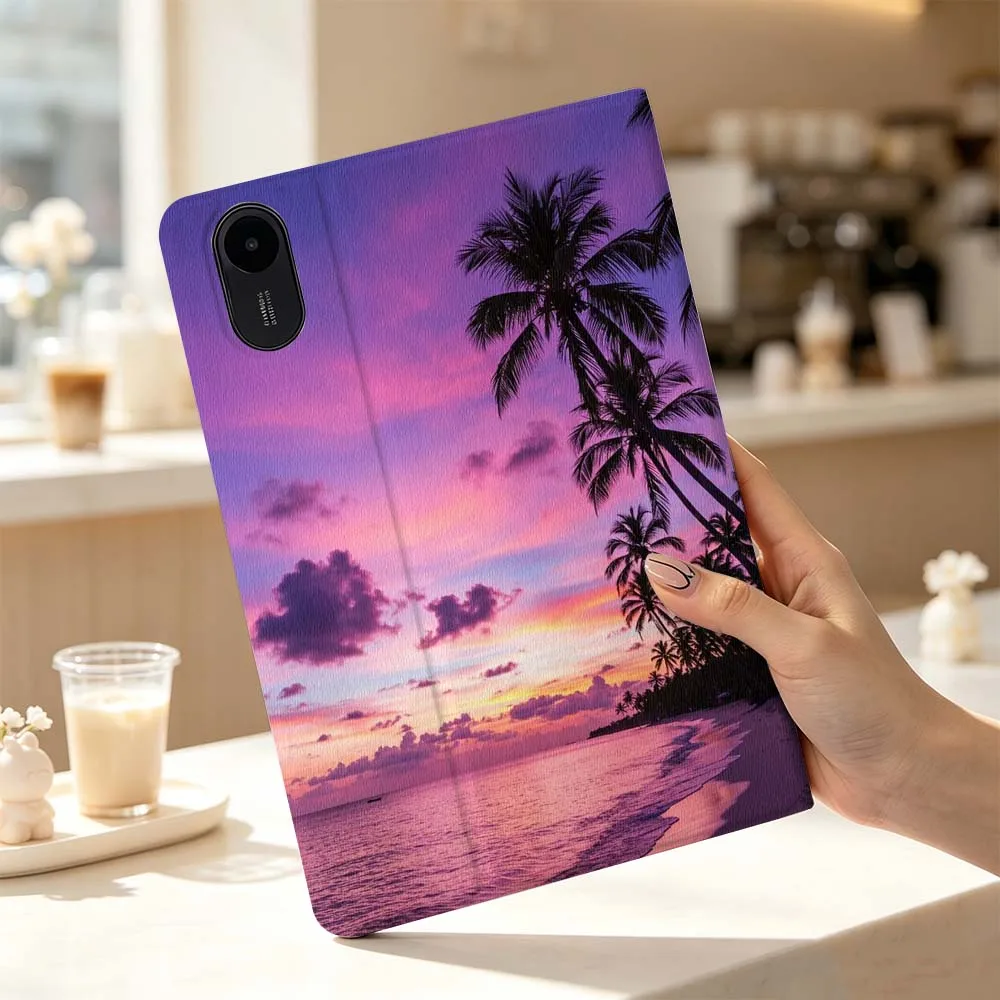 Beach Glowing Waves Night For Xiaomi Poco Redmi Pad 8 2 4 5 6 6S 7 7S SE Pro Max 14 11 8.7 11.2 12.5 Inch Tablet Case Fashion