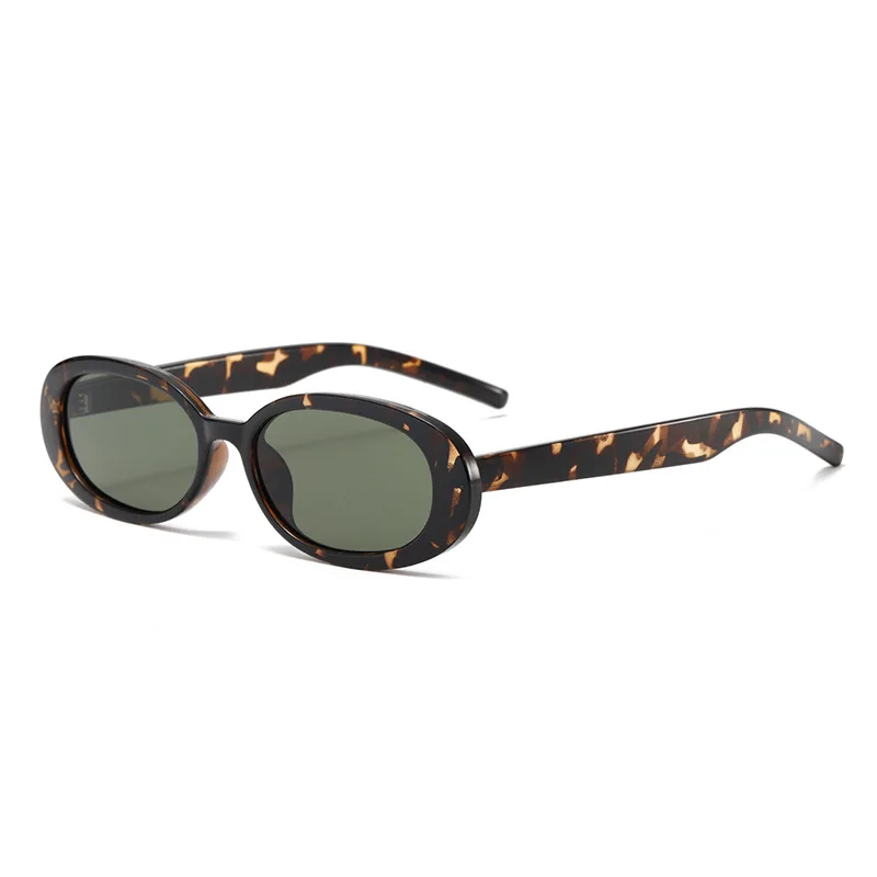

Elliptical PC Sunglasses Sunglasses UV400 European and American Tiktok Glasses Fashion Design Sunglasses High End Sports Glasses