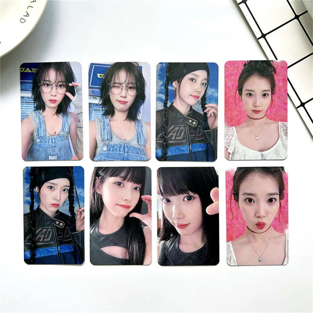 8PCS Kpop IU Photocard Albums UAEA LOMO Card Postcard for Fans Gift Collection Card Photo Card