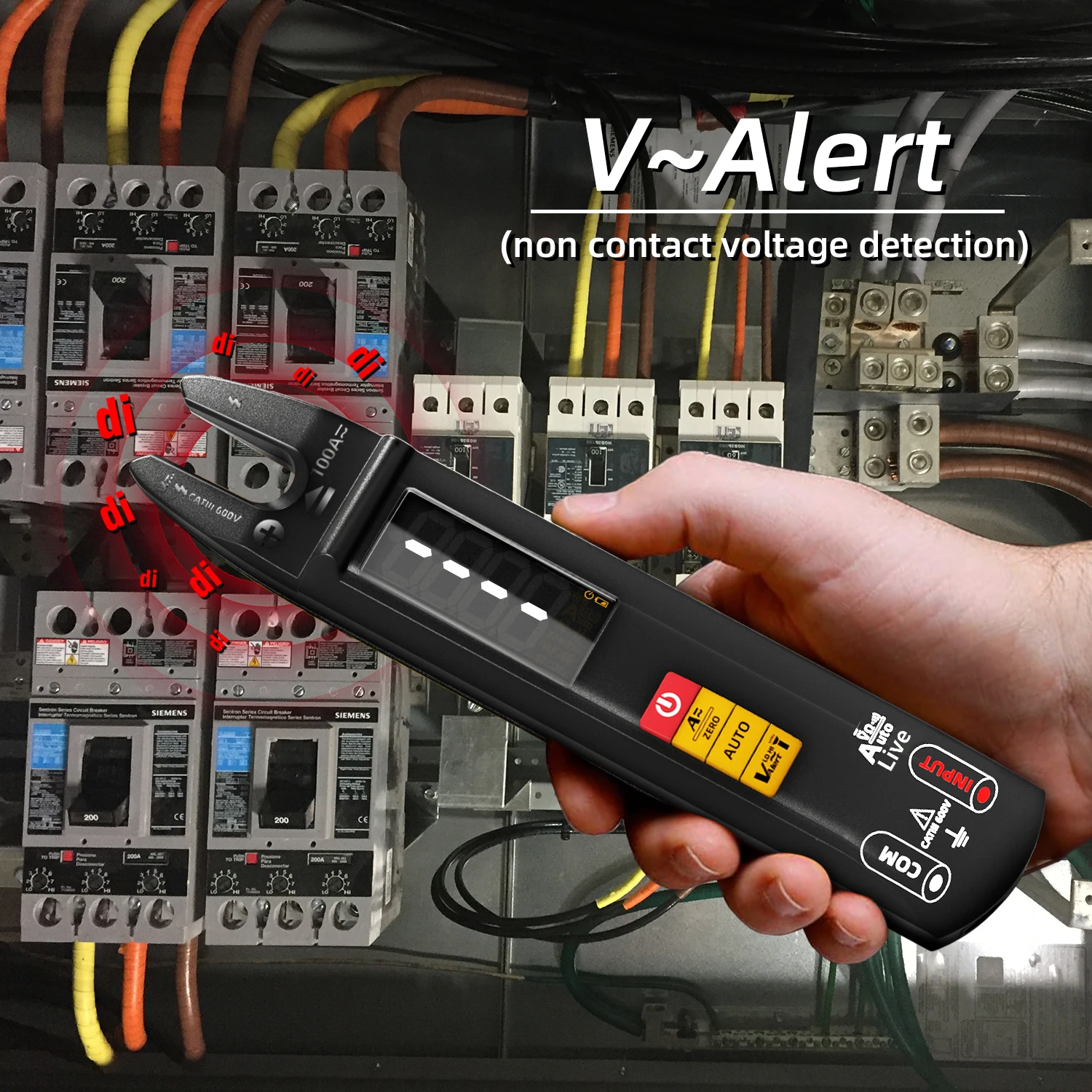 Imagem -05 - Bside-digital Clamp Meter Alicate Amperímetro Inteligente T-rms Corrente Multímetro Automático Tensão Ohm Tester Elétrico Novo dc ac 100a