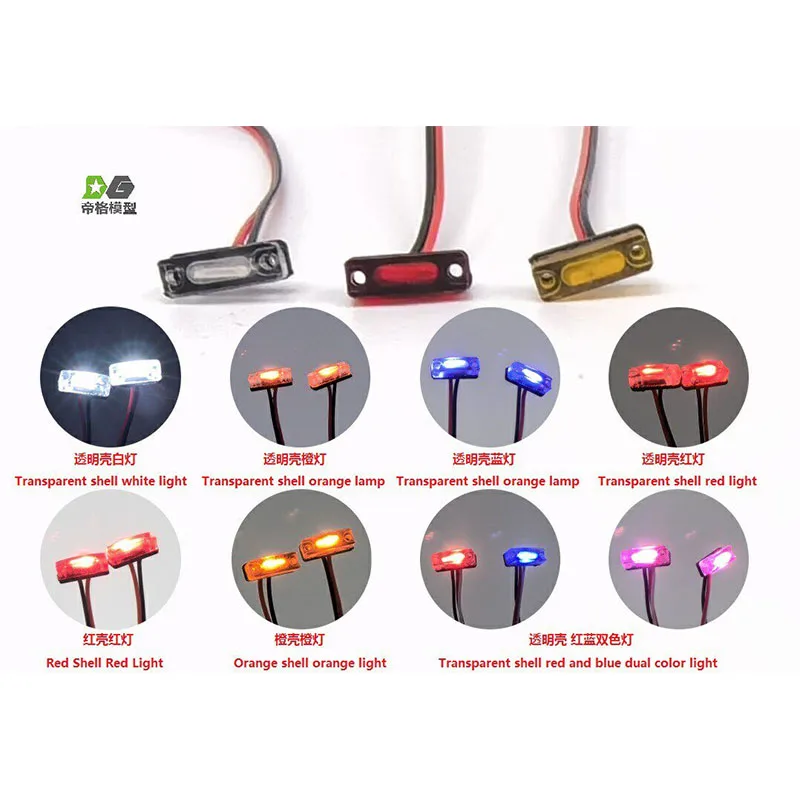 LED Acrylic Simulation Position Light Modification for 1/14 Tamiya RC Truck Car For scania 770S 6X4 56368 8X4 56371