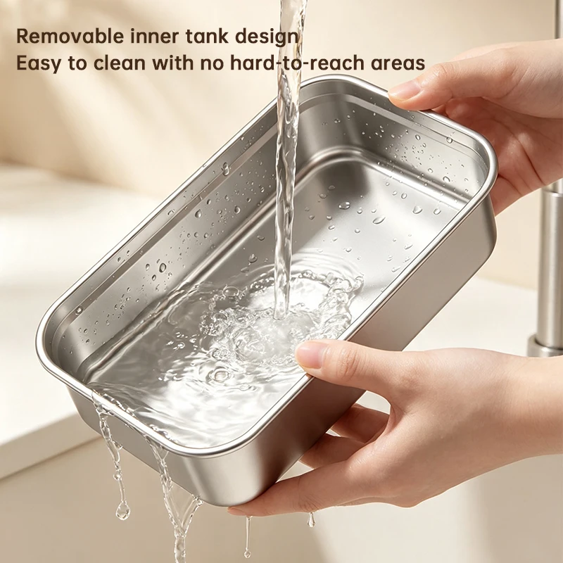 TINSOL Rechargeable Wireless Heated Lunch Box 700ml 304 Stainless Steel Liner 7200mAh 4 Modes 40W Portable Insulated Food Warmer image 6
