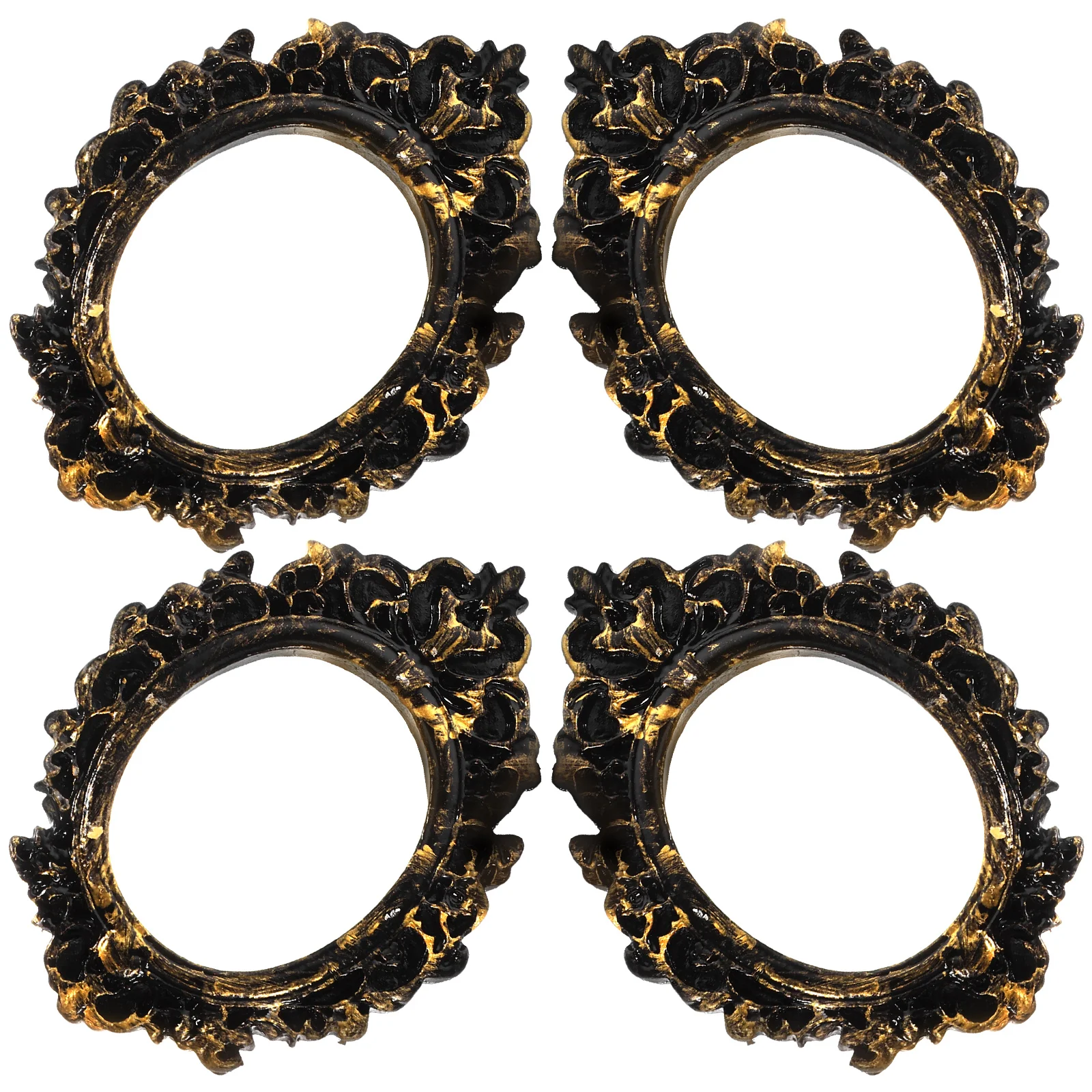 

4Pcs Mini Vintage Small Picture Frames Resin Craft Photo Display Table Decoration Mini Photo Frame Small Picture Frame