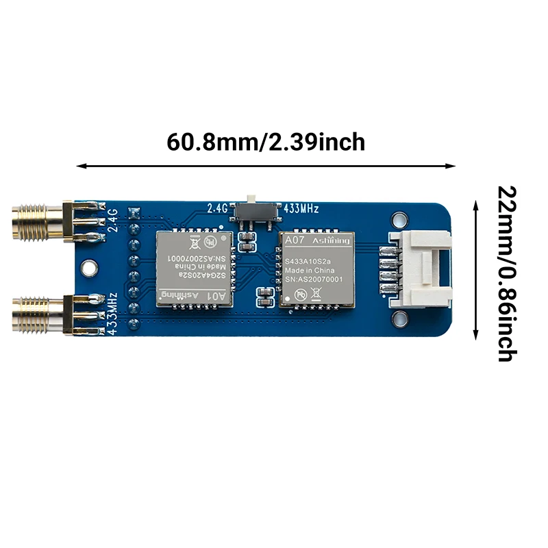 

RF 2-in-1 Module for M5Stack StickCPlus 1.1/2 – Supports NRF24 2.4GHz & CC1101 433MHz, Bruce Firmware, No Device