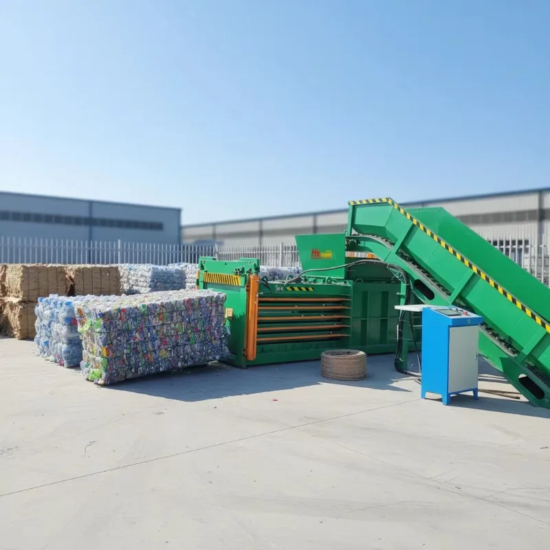 Customized Full Automatic Horizontal Hydraulic Baling Machine Industrial Automatic Press For Waste Paper PET Bottle Cardboard