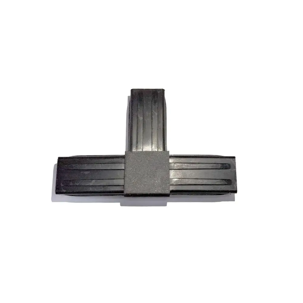 1Pcs 20/25/30mm Square Pipe Fitting 2/3/4/5-Way Six Way Channel Plastic Pipe Connector X-L-T Shape Black Pipe Angle Code
