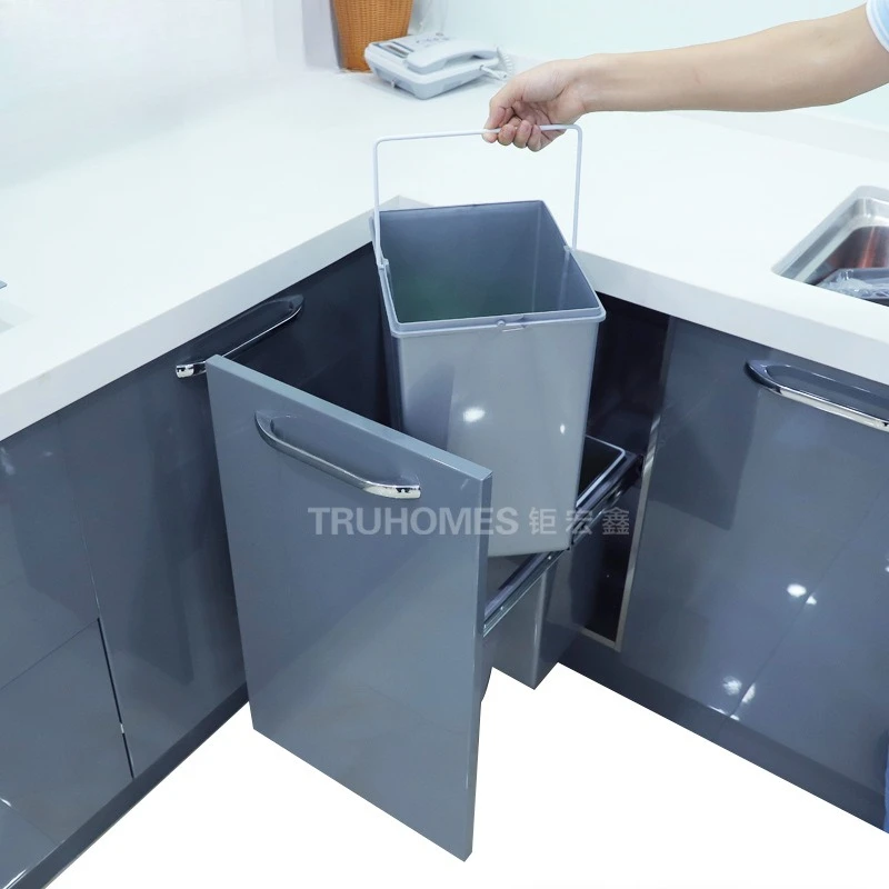 Trash can classification Householdcabinets Embedded trash canCabinet classification Bucketcabinet Hidden trash can classifica
