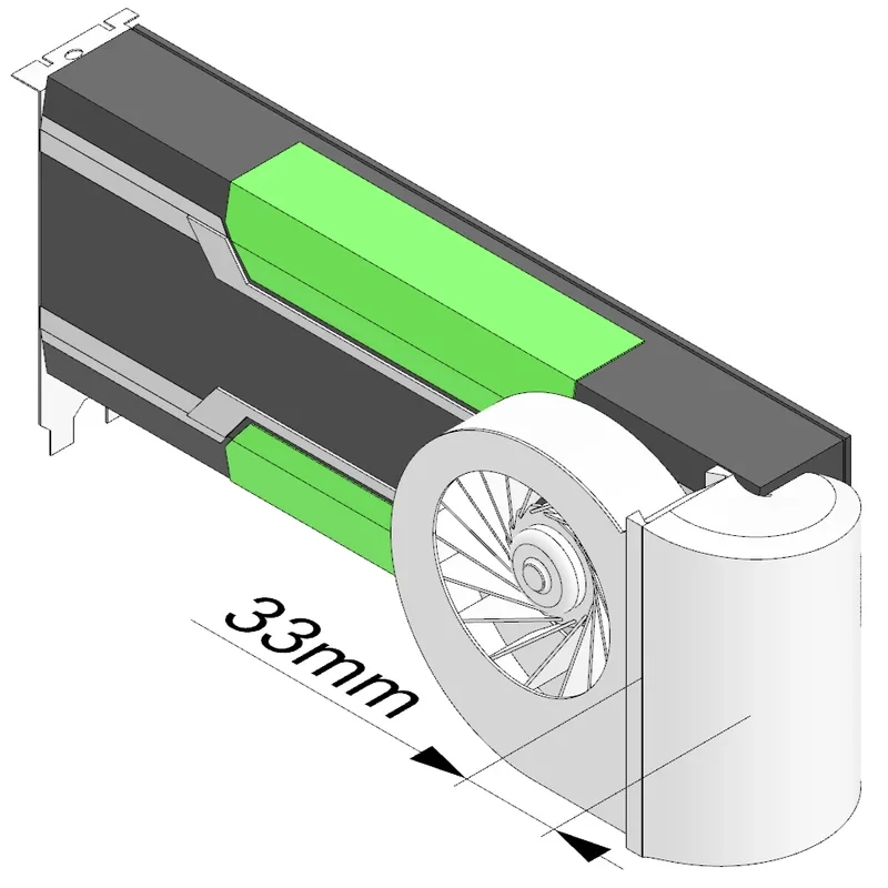 Universal Active Fan Cooler for NVIDIA for Tesla M60/M10