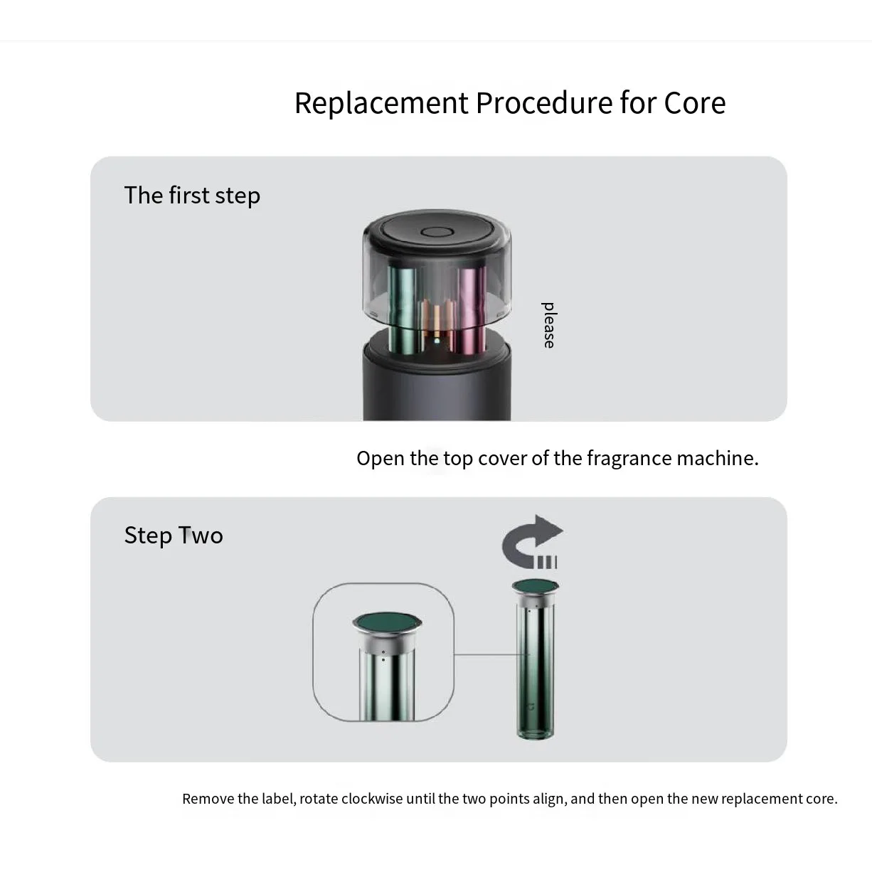 Xiaomi Mijia 1Pcs 스마트 자동 향수 기계 교체 코어 아로마 테라피 기계 교체 필터