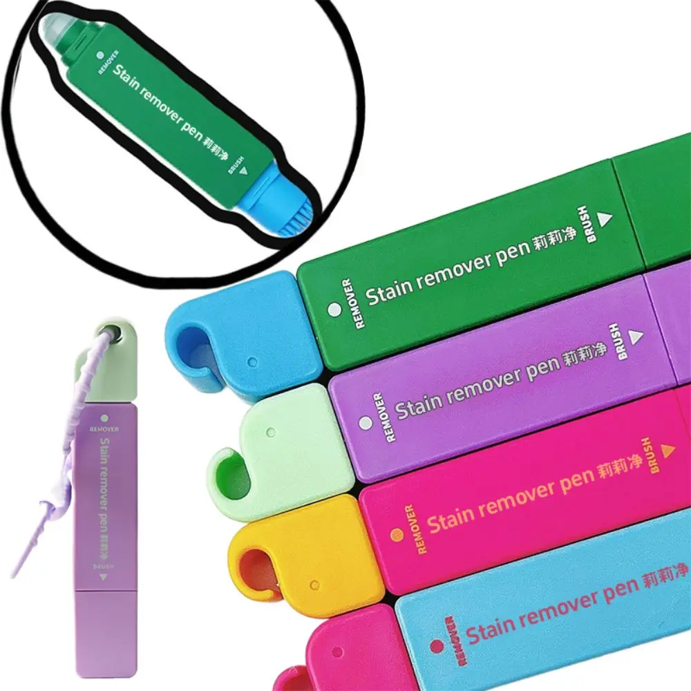 Hot 12ml Stain Remover Pen With Brush Head Instant Oil Remover Stick Double Head Portable Emergency Stain Remover Clothes Care