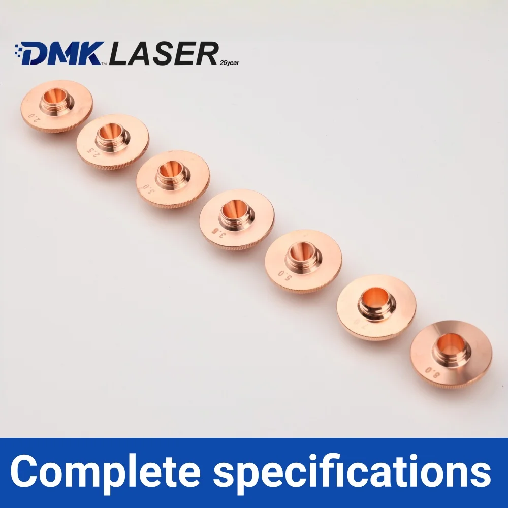 DMK High-power storm turbocharged cutting nozzles D28 single layer Pressure Boost copper cutter nozzles for Precitec HANS BODOR