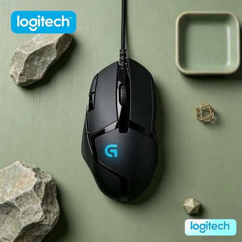 

Logitech G402 Wired Gaming Mouse Delta Zero Sensor 500+ IPS Tracking Anti-Slip Grips for Desktop Gamers