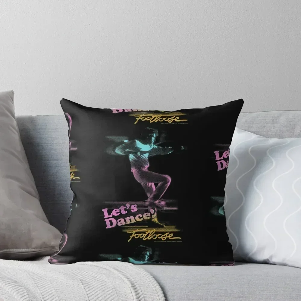 

Footloose Let's Dance Neon Title Throw Pillow Decorative Cushion pillow cover luxury Sofas Covers Sofa Cushions Covers pillow