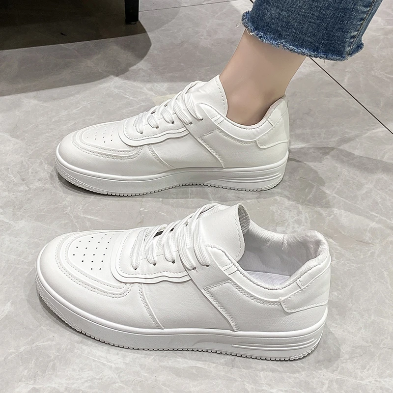 White Sneaker Care Kit - Всесезонные повседневные белые кроссовки для школьников,