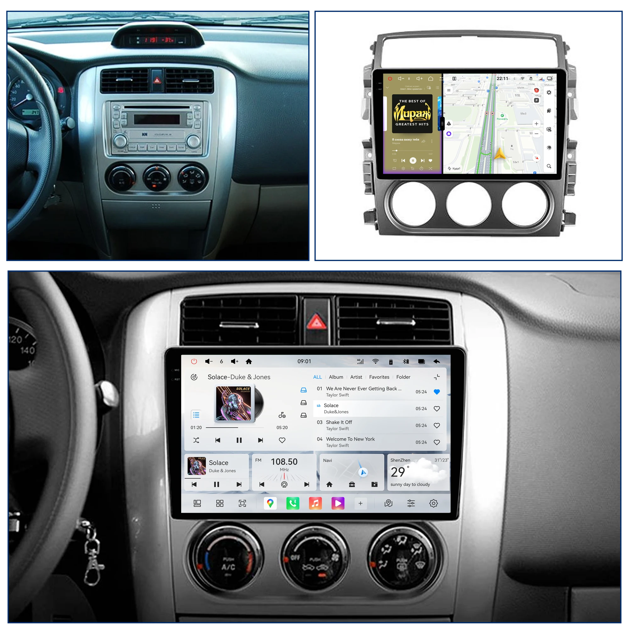 Redpower Crystal Sound 850 Pro Max  Android Car Radio Player Screen for SUZUKI LIANA 2004-2008 CarPlay Bluetooth Hi-Fi