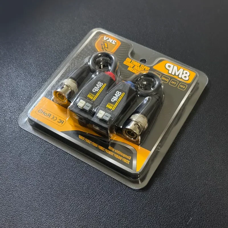 

8MP CCTV HD Video Balun Passive Coaxial Transceivers BNC Twisted Pair Support AHD/CVI/TVI 8MP 4K Camera