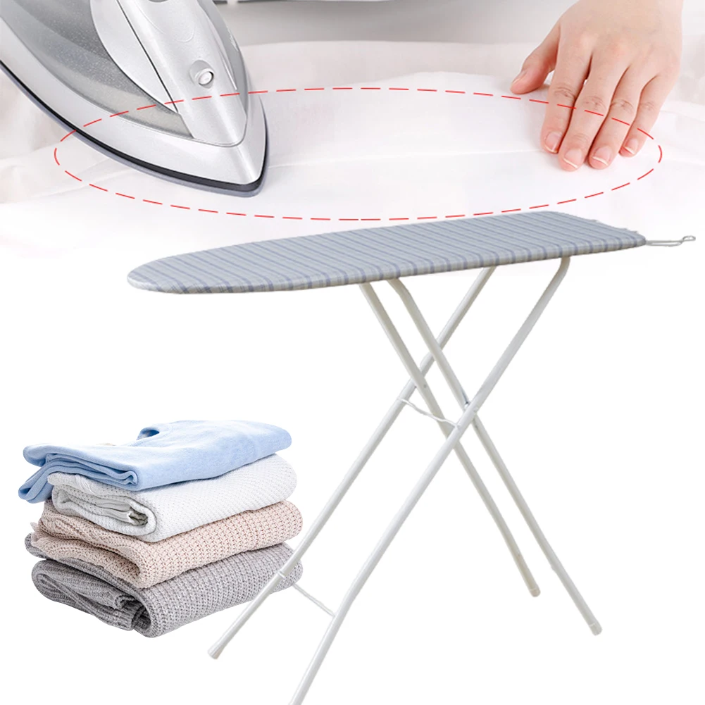 

Full Size Ironing Boards 4/3 Layers Heat Resistant Height Adjustable Foldable Legs with Removable and Washable Cover