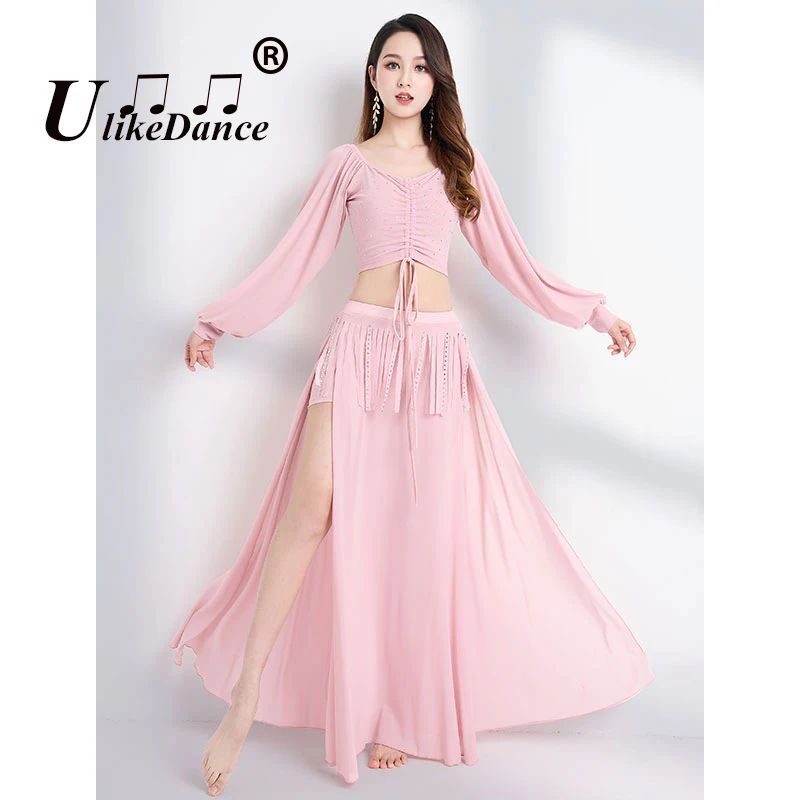 Buikdansbroeken Set Oefen Kleding Oosterse Performance Mode Kostuum Dans Indian Rok Pak Tango Rumba