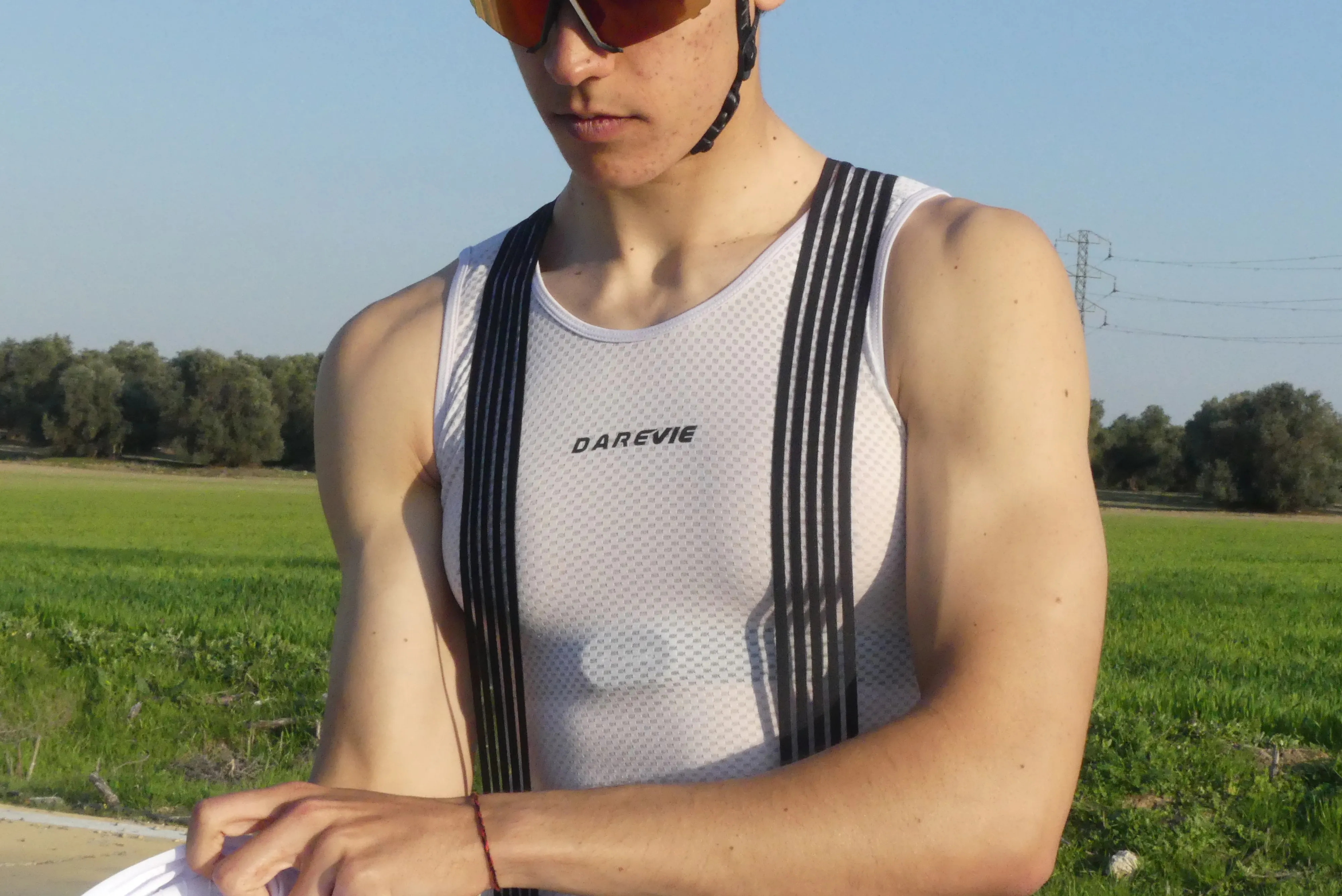 DAREVIE Cycling Vest For Men Ｍoisture Ｗicking Quick Drying Pro Level Undershirt Cycling Lightweight Sports Cycling Clothing