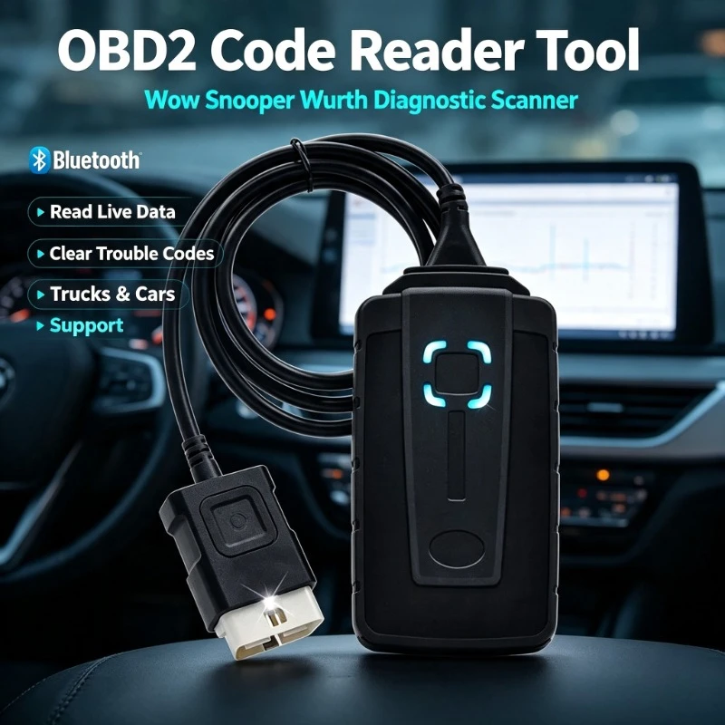OBD2 Wireless Diagnostic Equipment Bluetooth Adapter Auto Truck Trouble Code Scanner