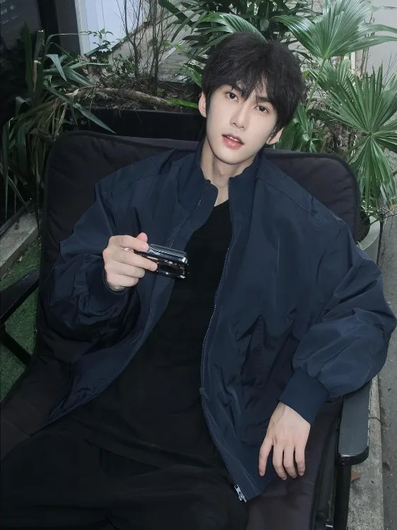 

Cleanfit Ma American Pilot Jaet Men's Autumn ort Sle Baseball Hard oulder Outdoor Leisure Polyester Fiber Zipper Clo...