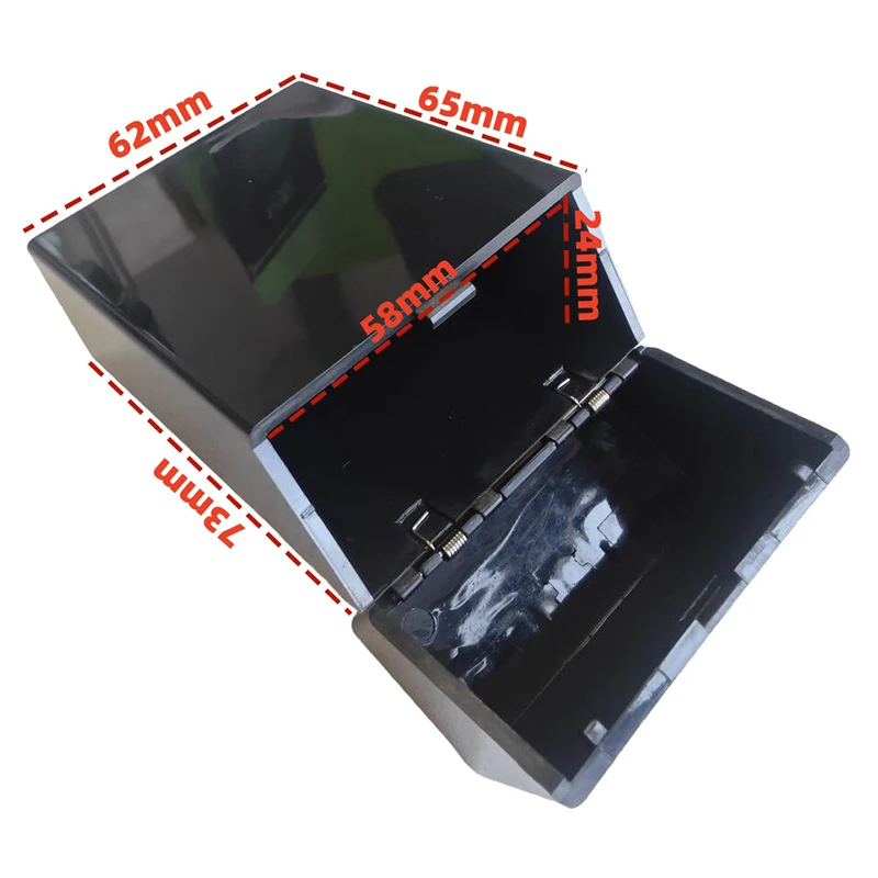 Plastic Korean Photo Card Holder Black White 3 Inch Idol Photocard Protective Storage Box Small Card Collection Organizer Case