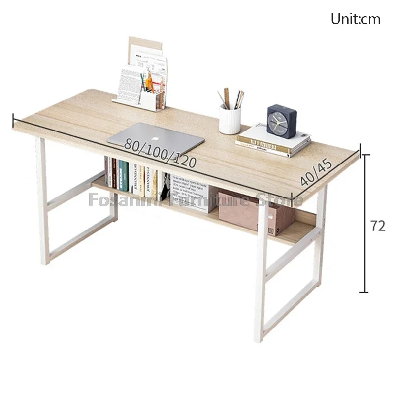 Sturdy Room Students Study Table Wide Desktop Rounded Corners Office Lift Top Table Auxiliary Height Adjustment Side Table