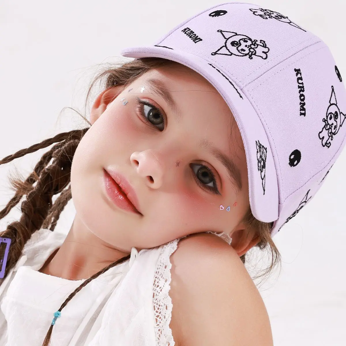 Miniso Kuromi الأطفال قبعة الربيع والخريف 2025 قبعة بيسبول الصيف في الهواء الطلق واقية من الشمس اليشم الكلب صبي الفتيات قبعة بيسبول