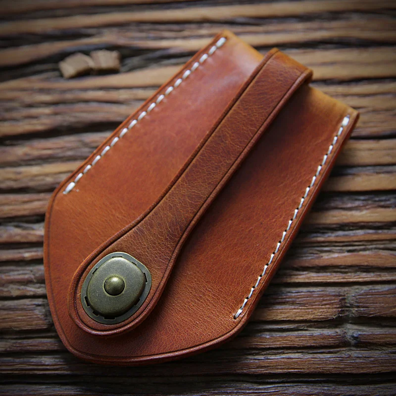 Genuine Leather Key Wallet Men Male Cowhide Vintage Handmade Wallets Bag Case Holder Pouch ring Organizer Housekeeper Man