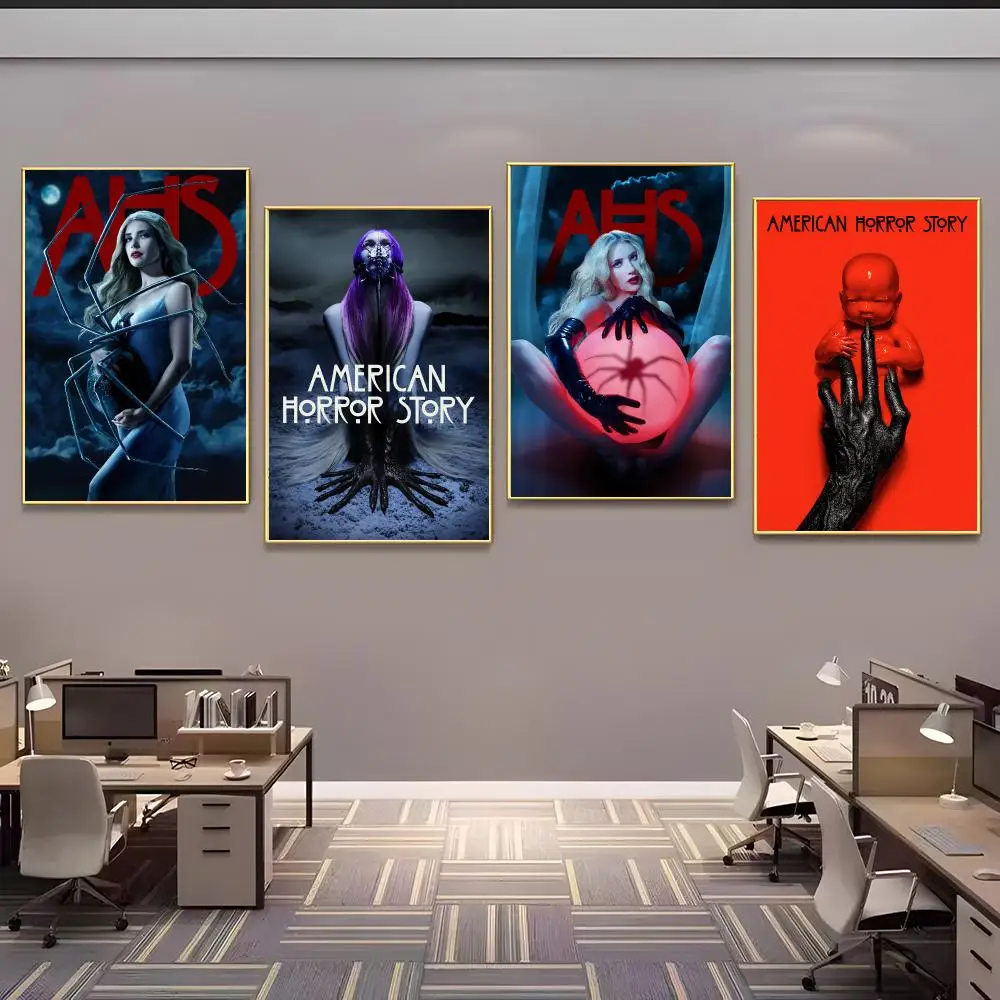 A-American Horror S-Story Painting Calligraphy Canvas Painting Art For Bathroom, Living Room Home Wall Decor Picture