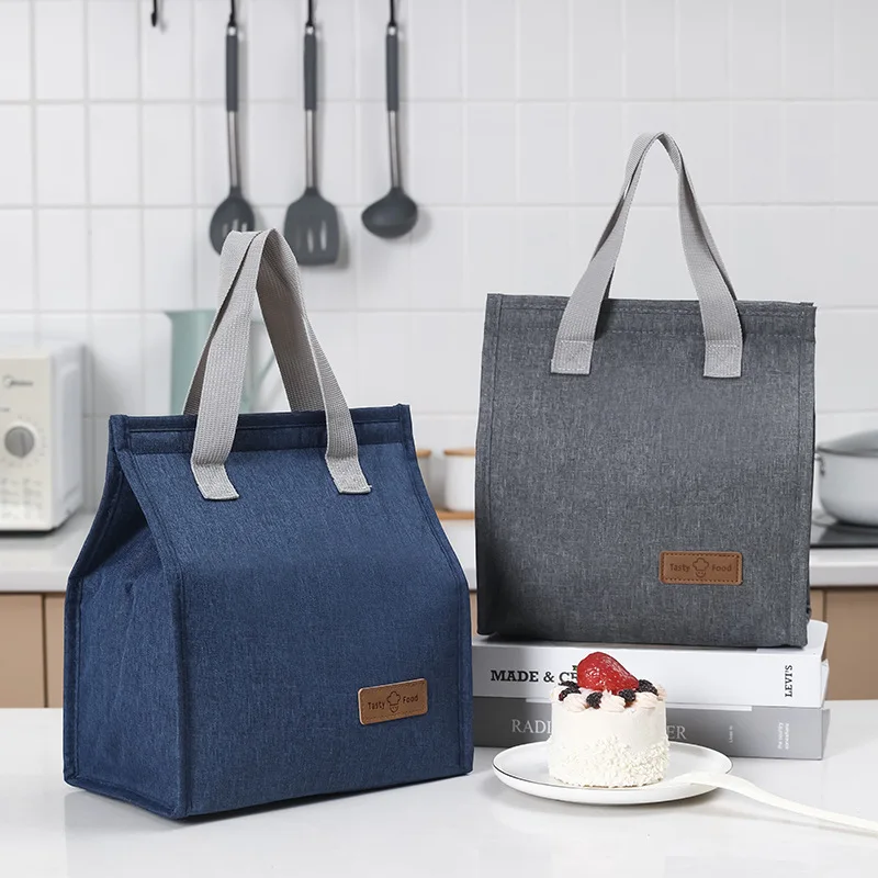 

Oxford Fabric Lunch Bag Insulated Lunch Box for Office Thermal Leakproof Cooler Tote Bag Reusable Lunch Carrier for Work Picnic