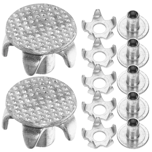 15 Pcs 크램폰 손톱 실용적인 신발 페그 미끄럼 방지 액세서리 예비 Snowfield 스파이크 스틸 그리퍼 여행 