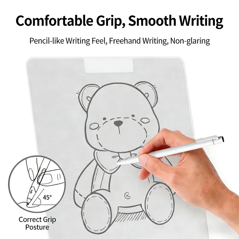 Magnetic Writing Board with 0.5 + 0.8mm Pen 10-inch Local Erasable Whiteboard for Children Doodle Practice Drawing Note Taking